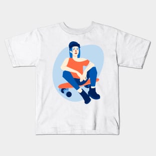 Skater girl Kids T-Shirt